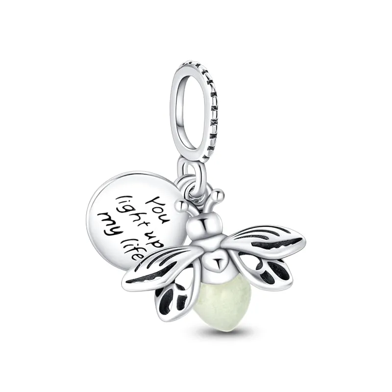 HappyStar charm argento 925,bead charm da donna, ciondolo combinato, I migliori regali per Sorelle e coppie, (perline distanziatrici incluse) - immagine 5