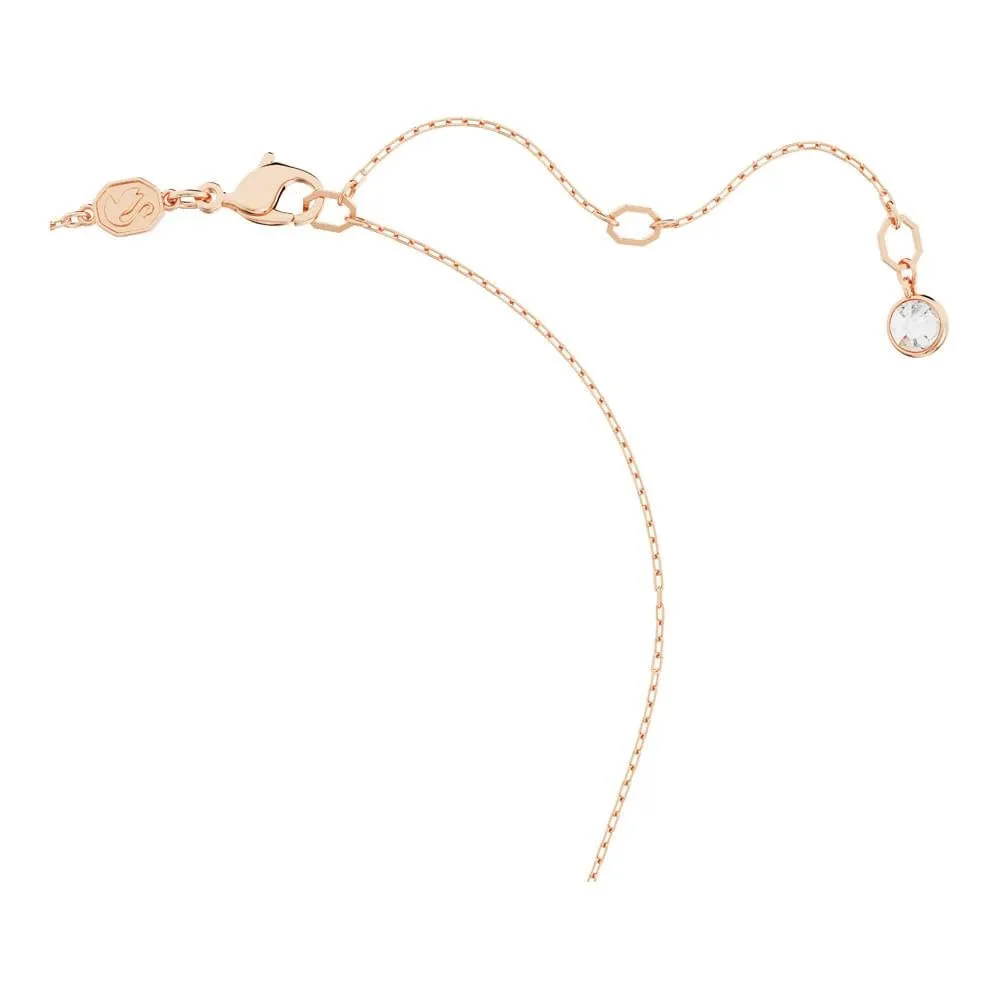 Swarovski Pendente Luna, Crystal Pearl, Luna, Multicolore, Placcato color oro rosa - immagine 4