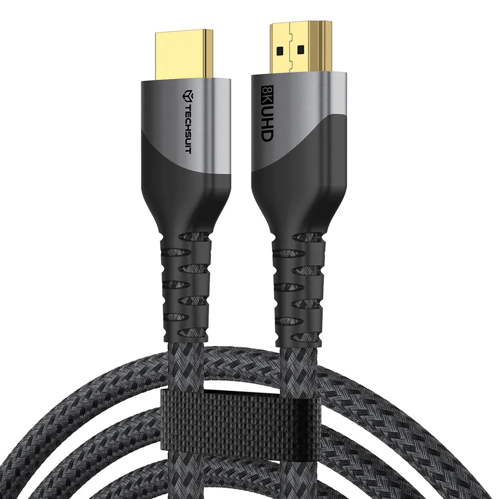 Cavo Video Techsuit NexusVision Pro CX3, HDMI - HDMI, 8K, 2m, Grigio - immagine 1
