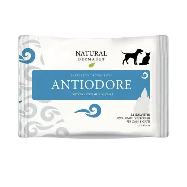 Salviette igieniche Detergenti Natural Derma Pet 36 salviette Antiodore - immagine 1