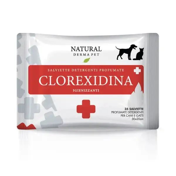 Salviette igieniche Detergenti Natural Derma Pet 36 salviette Clorexidina - immagine 1