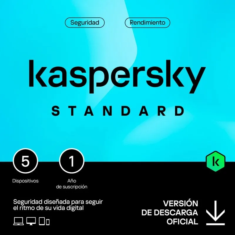 Licenza digitale Kaspersky Standard Anti-Virus 5 dispositivi 1 anno - immagine 1