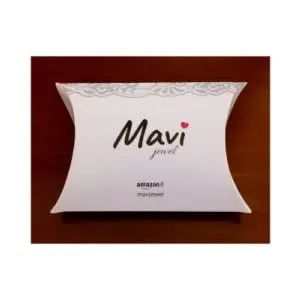 Mavi jewel pendolo corna portafortuna in acciaio con scatola (rosso) - immagine 9