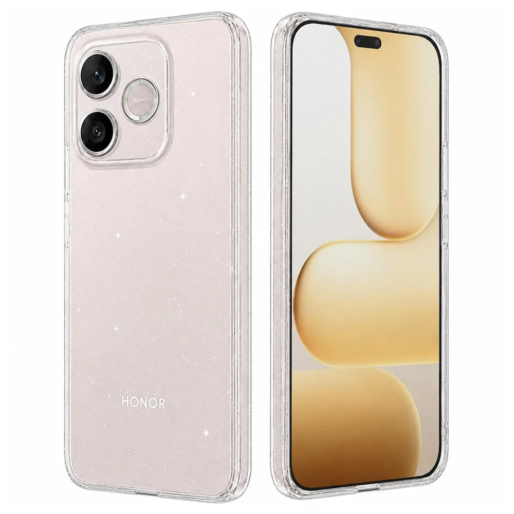 Custodia per Honor 600 Lite, Techsuit, SparkleSkin, Trasparente - immagine 1