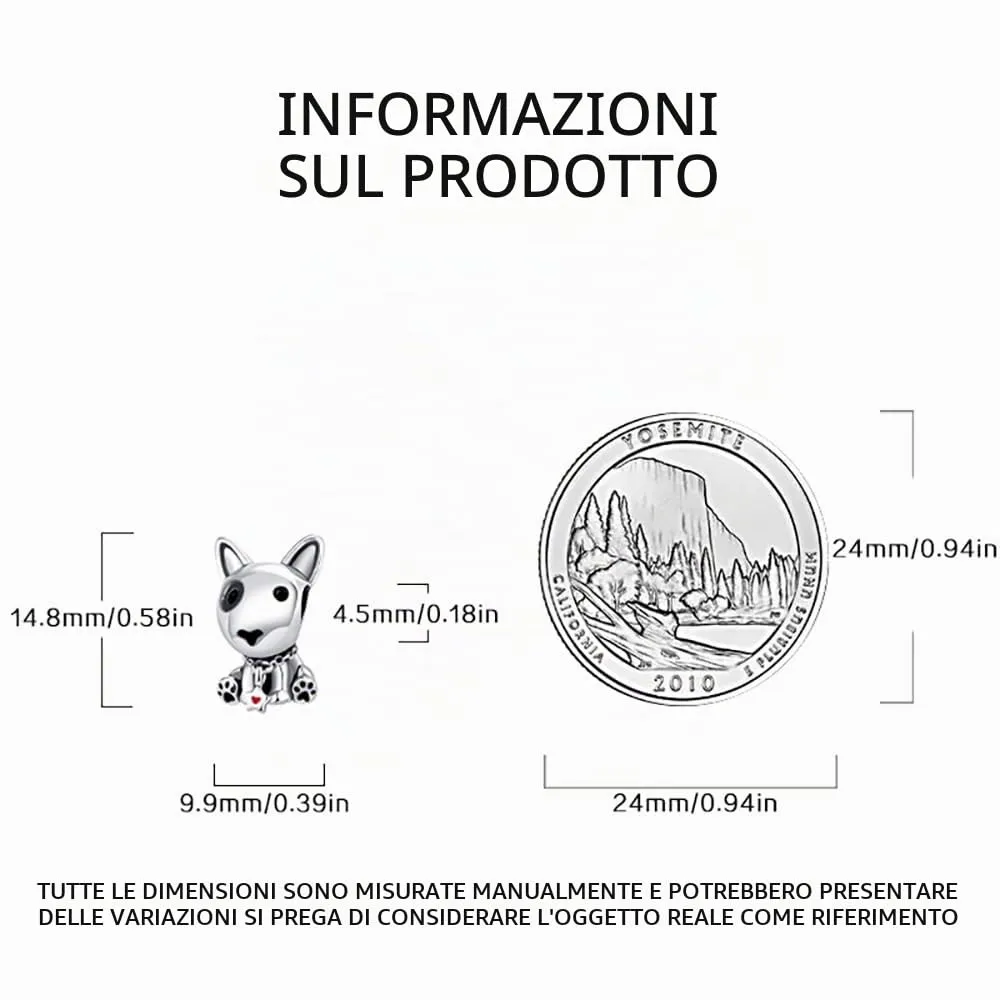 HappyStar charm argento 925,bead charm da donna, ciondolo combinato, I migliori regali per Sorelle e coppie, (perline distanziatrici incluse) - immagine 6