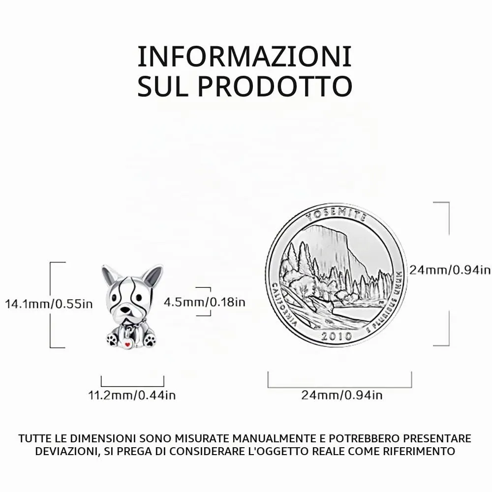 HappyStar charm argento 925,bead charm da donna, ciondolo combinato, I migliori regali per Sorelle e coppie, (perline distanziatrici incluse) - immagine 7