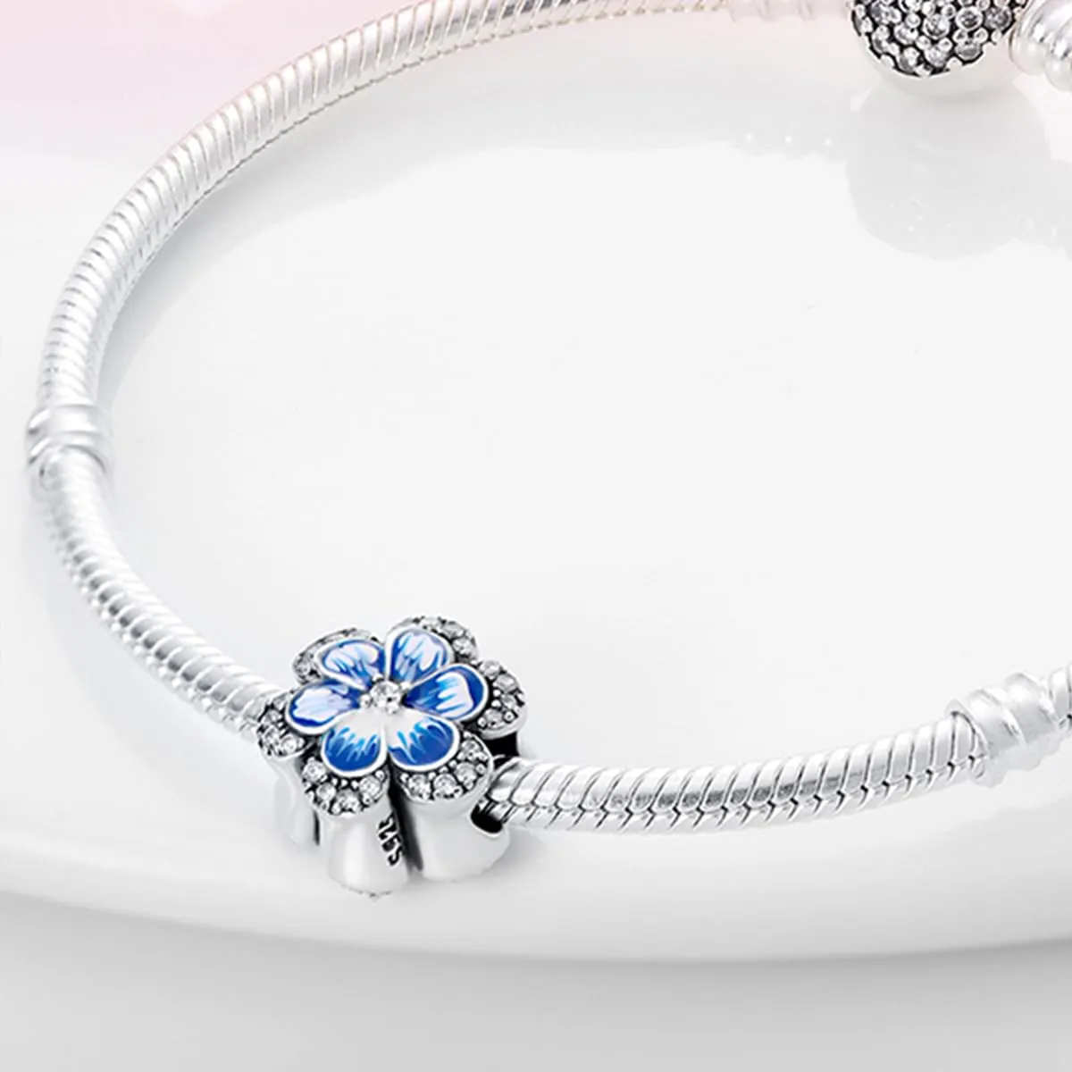 HappyStar charm argento 925,bead charm da donna, ciondolo combinato, I migliori regali per Sorelle e coppie, (perline distanziatrici incluse) - immagine 8