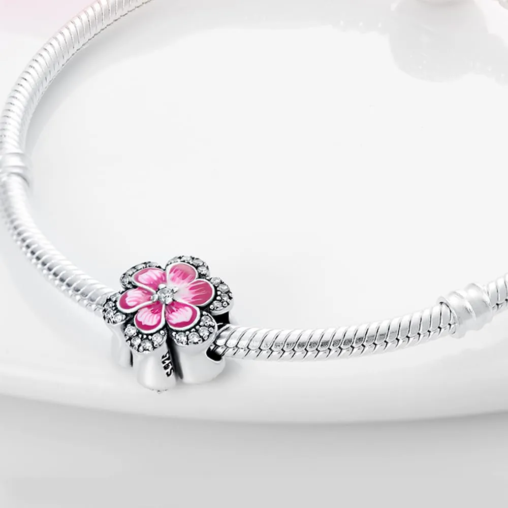 HappyStar charm argento 925,bead charm da donna, ciondolo combinato, I migliori regali per Sorelle e coppie, (perline distanziatrici incluse) - immagine 9