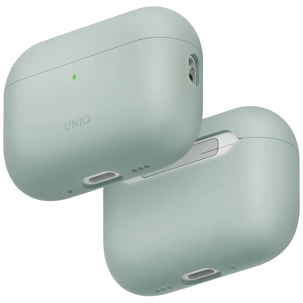 Custodia UNIQ Lino per Apple AirPods Pro 3, Verde Menta - immagine 1