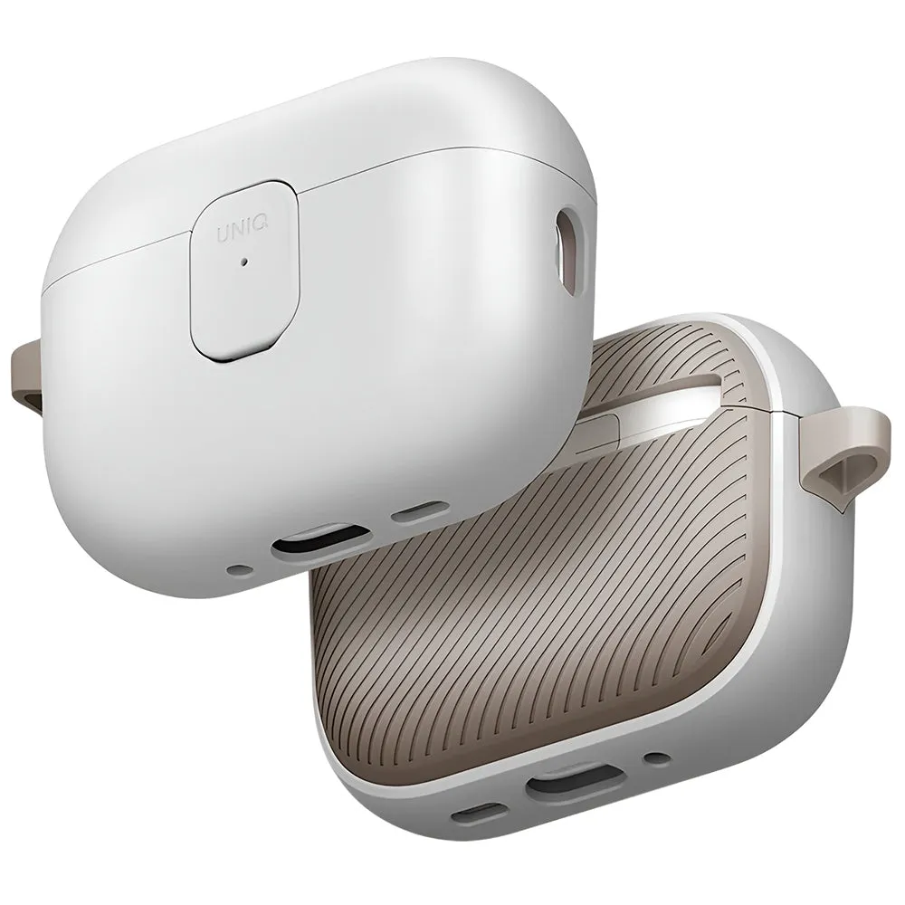 Custodia UNIQ Clyde per Apple AirPods Pro 3, Grigio Beige - immagine 1