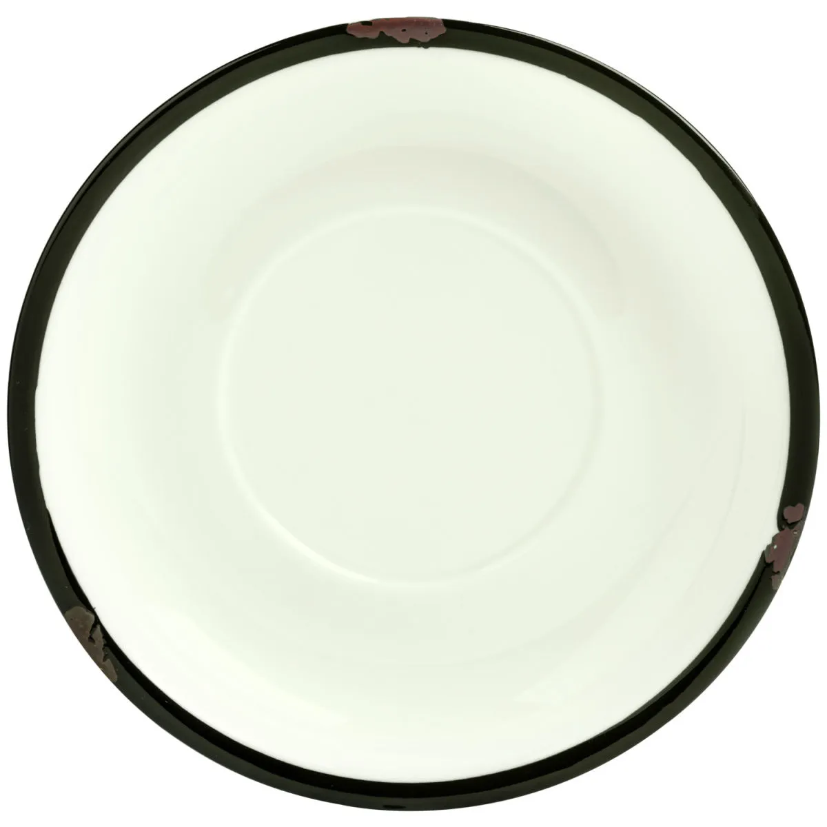 4x VEGA Piattino per tazza cappuccino Liron; 14.5 cm (Ø); bianco crema/nero; rotonda; 4 pz. / Pacco - immagine 1
