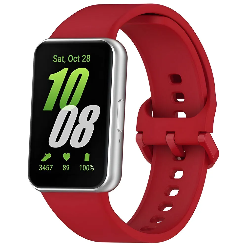 Cinturino Techsuit W086 per Samsung Galaxy Fit3 R39M, Rosso - immagine 1