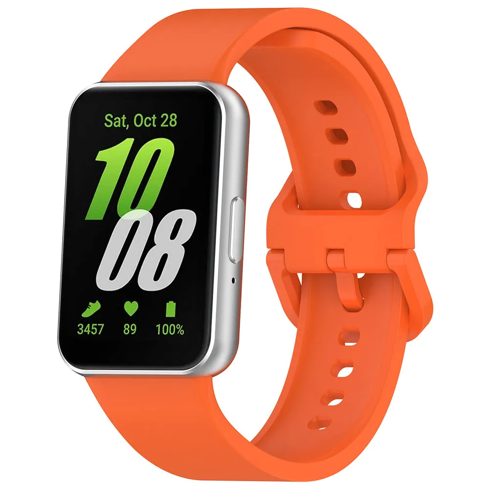 Cinturino Techsuit W086 per Samsung Galaxy Fit3 R39M, Arancione - immagine 1
