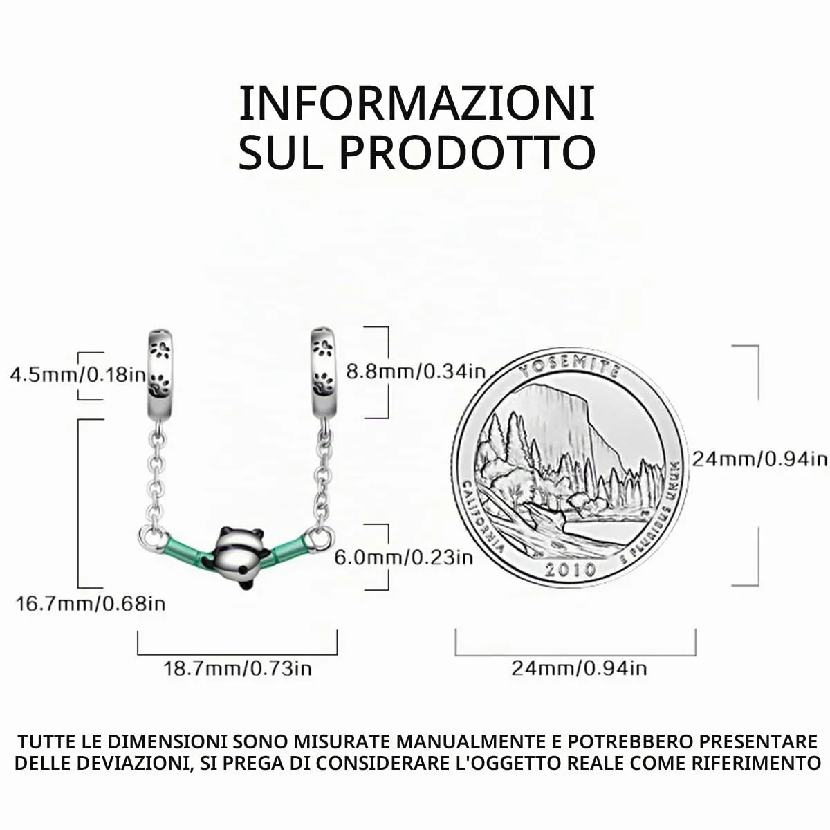 HappyStar charm argento 925,bead charm da donna, ciondolo combinato, I migliori regali per Sorelle e coppie, (perline distanziatrici incluse) - immagine 5