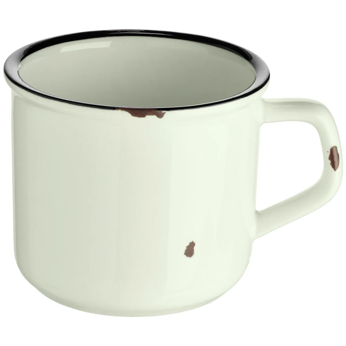 4x VEGA Tazza cappuccino Liron; 250 ml, 9x7 cm (ØxH); bianco crema/nero; 4 pz. / Pacco - immagine 1