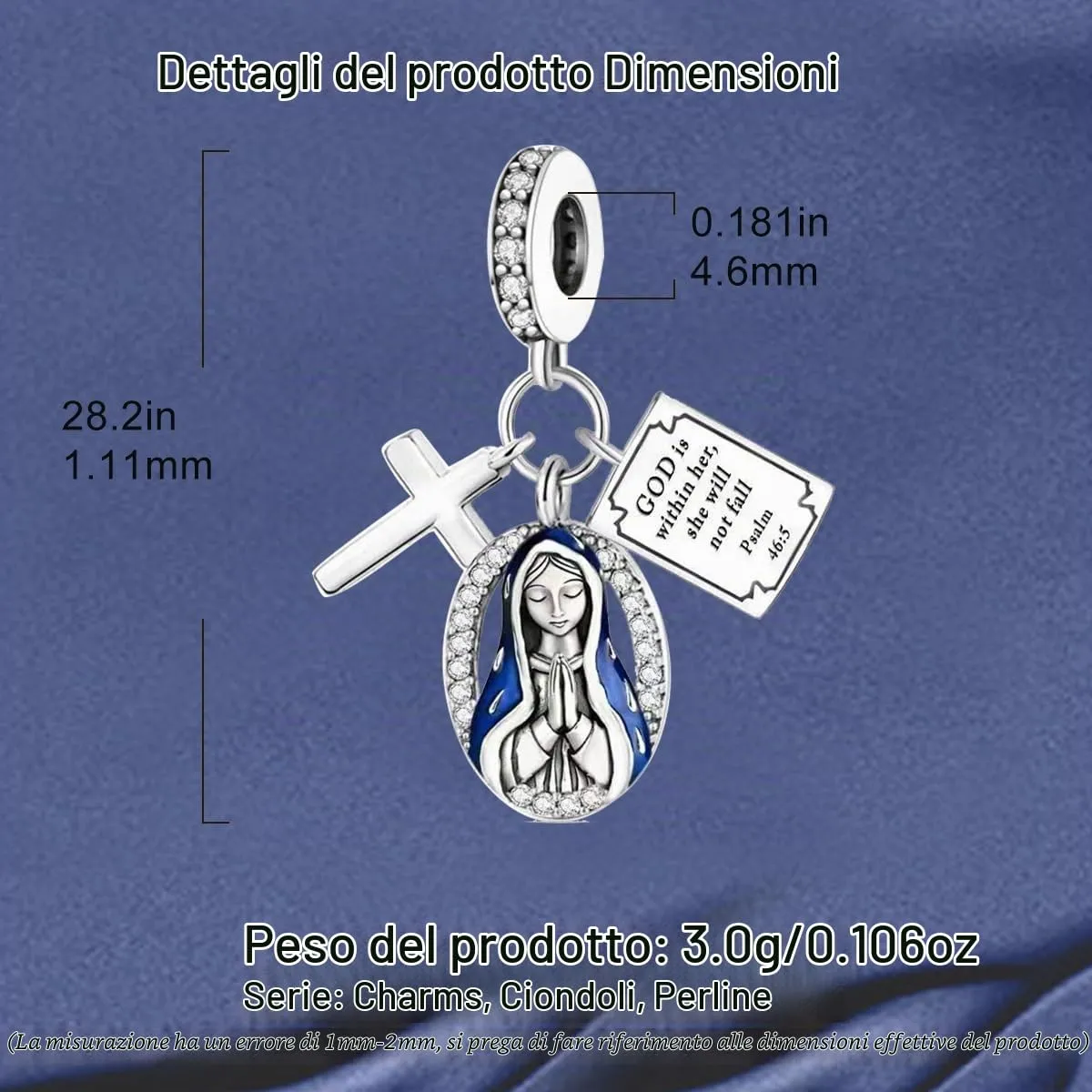 HappyStar charm argento 925,bead charm da donna, ciondolo combinato, I migliori regali per Sorelle e coppie, (perline distanziatrici incluse) - immagine 4