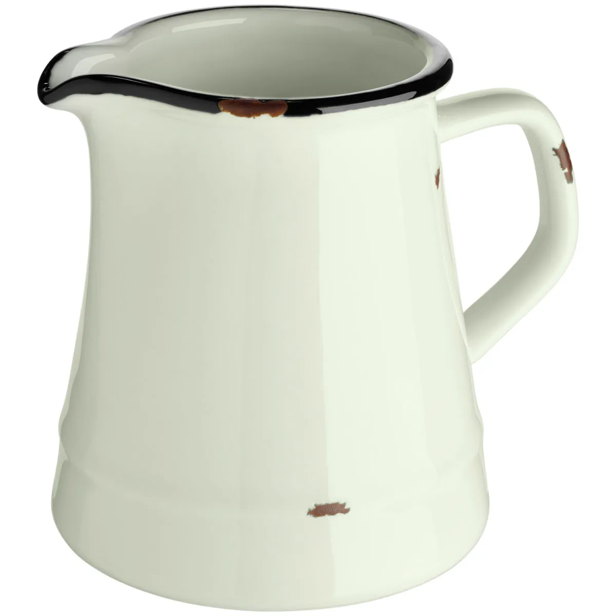 4x VEGA Lattiera Liron con manico; 250 ml, 7.5x9 cm (ØxH); bianco crema/nero; 4 pz. / Pacco - immagine 1