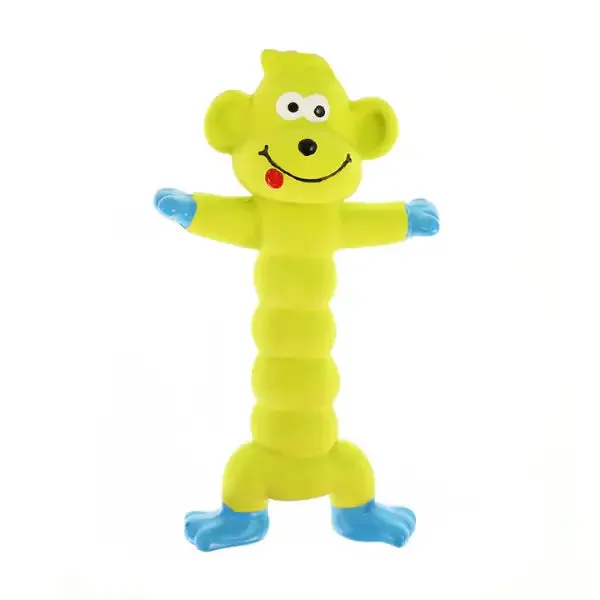 Long Body Timmy pupazzo in lattice con squeaker PetUp Joy Scimmia - Giochi per cani - immagine 1