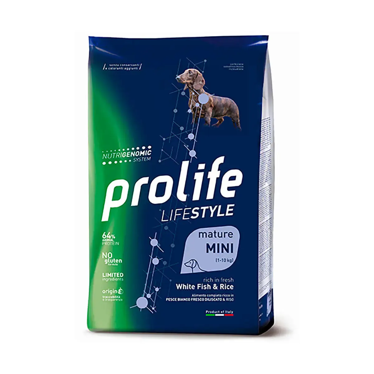 Prolife Lifestyle Cane Mature Mini Presce Bianco e Riso 2 kg - Croccantini per cani - immagine 1