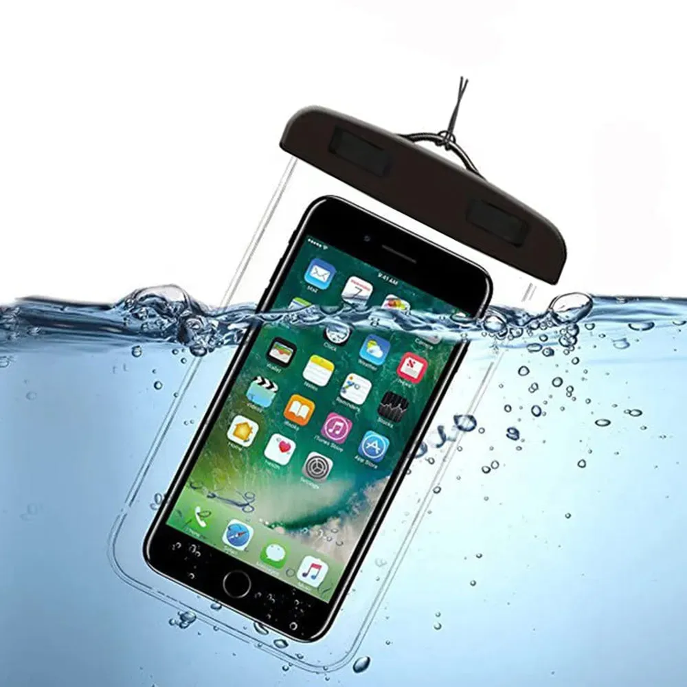 Custodia Universale Waterproof per Telefono max. 6,5 pollici, Techsuit, Nera - immagine 1