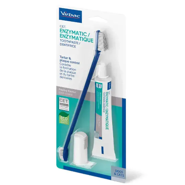 Virbac C.E.T. Kit salute orale dentifricio enzimico Kit completo - immagine 1
