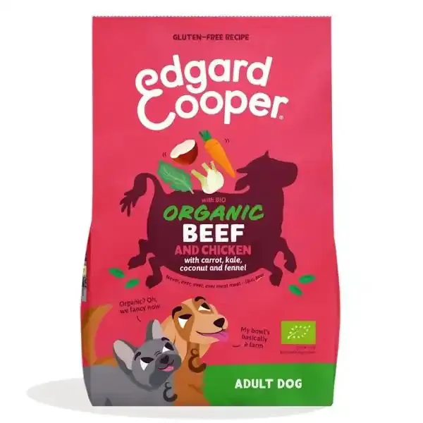 Edgard & Cooper Bio Organic Adult Medium/Large Manzo e Pollo 2,5 kg - Croccantini per cani - immagine 1