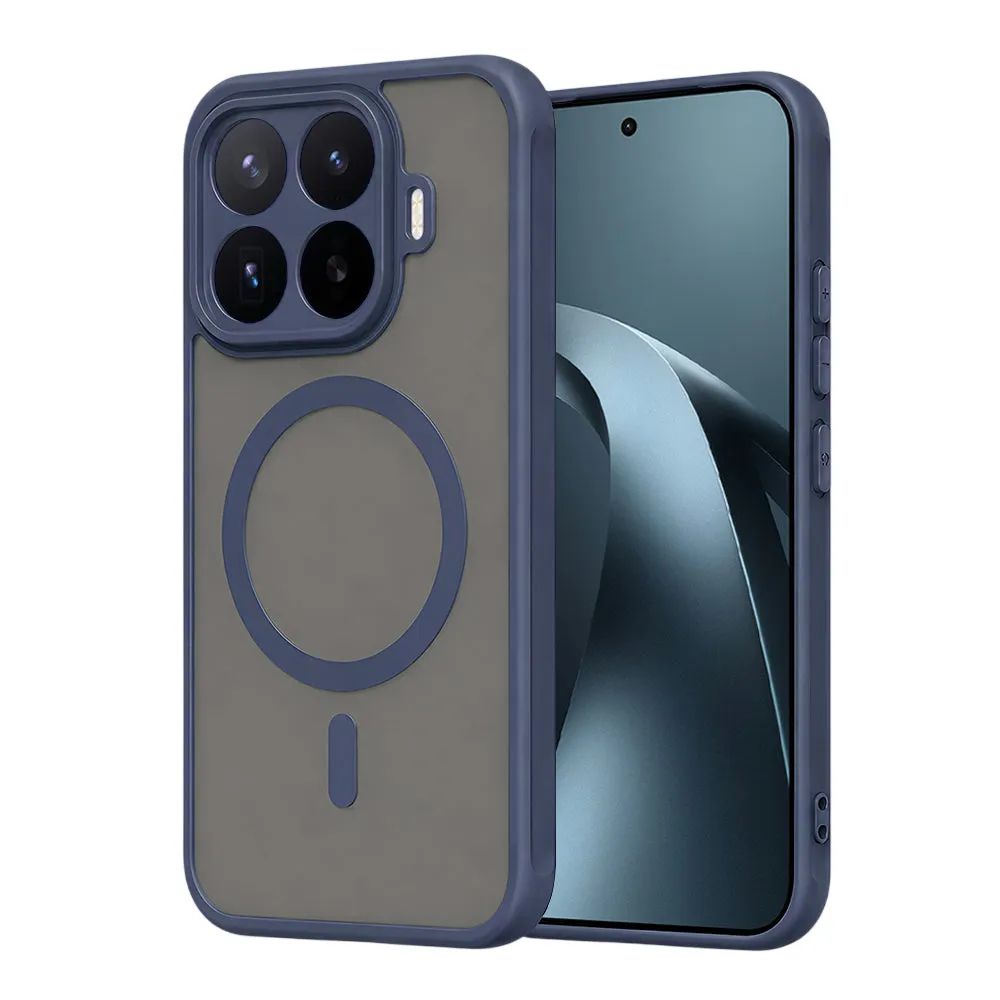 Custodia MagSafe per Xiaomi 17T Pro, Techsuit, HaloFrost II, Blu Navy - immagine 1