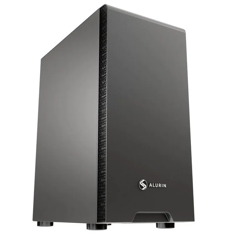 Torre ATX nera Alurin Work + alimentatore da 500 W - immagine 1