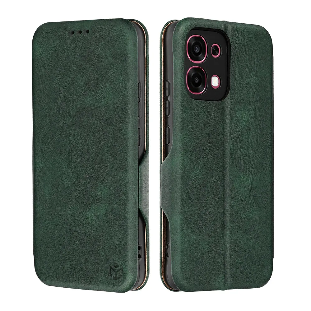 Custodia per Oppo A6 Pro 5G / A6 Pro 4G, Techsuit, Safe Wallet Plus, Verde - immagine 1