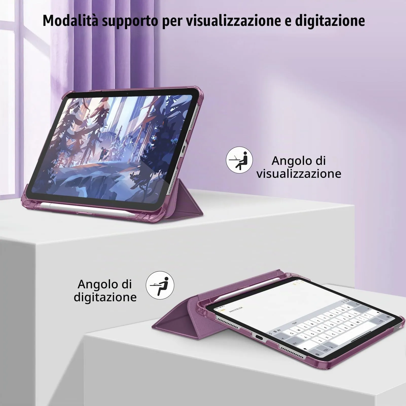 FINTIE Cover & Pellicola per iPad (A16) 11ª/10ª Gen 2025/2022 (11"/10,9") - immagine 3