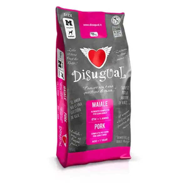 Disugual Adult Medium Maiale 12 kg - Croccantini per cani - immagine 1