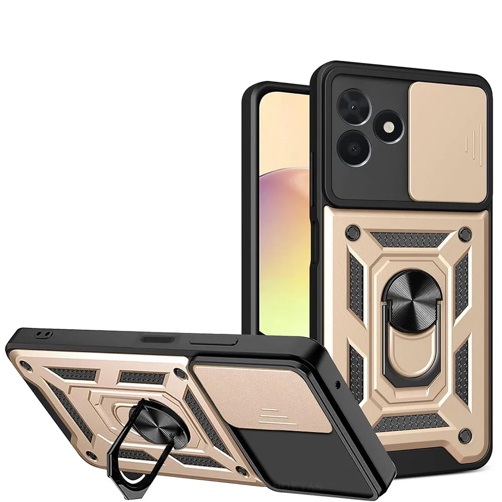 Custodia per Samsung Galaxy Z Flip8 F776, Techsuit, CamShield, Dorata - immagine 1