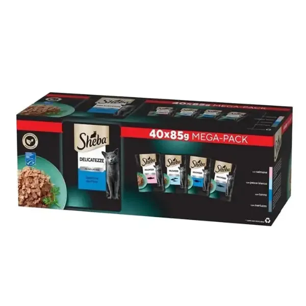 Sheba Delicatezze in gelatina Multipack 40x85 gr Selezione del Mare - immagine 1