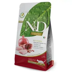 Farmina N&D Prime Feline Neutered Grain Free Pollo e Melograno 1,5 kg - Croccantini per gatti - immagine 1