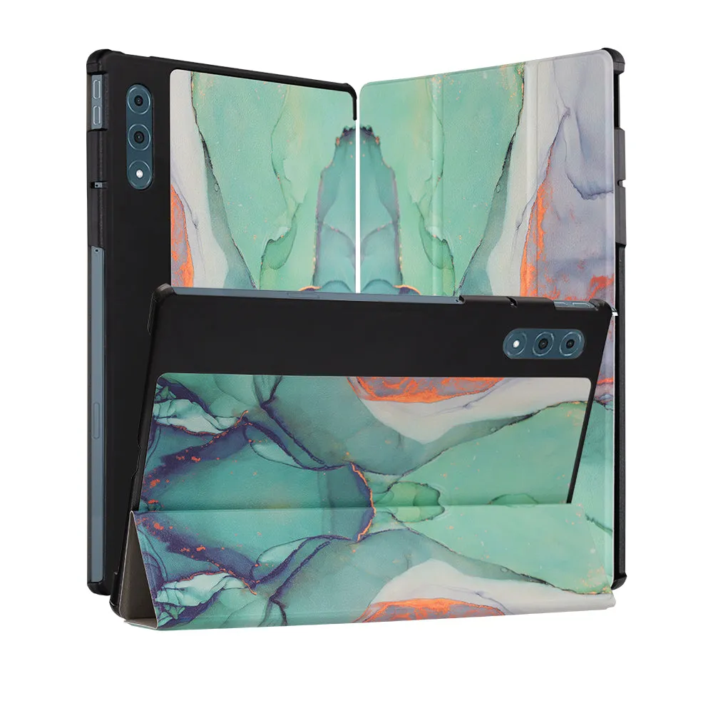 Custodia per Lenovo Yoga Tab Plus, Techsuit, FoldPro Green Time, Multicolore - immagine 1