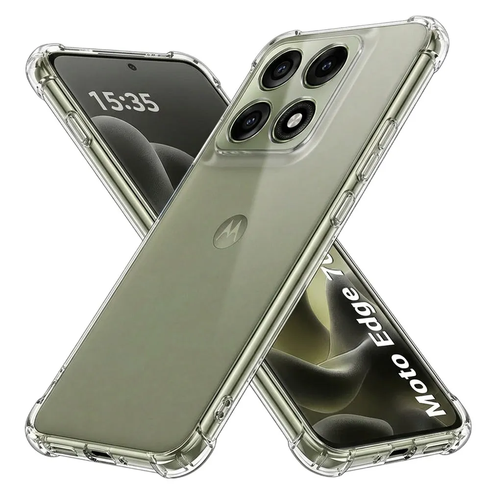 Custodia per Motorola Edge 70 Pro, Techsuit, Shockproof Clear, Trasparente - immagine 1