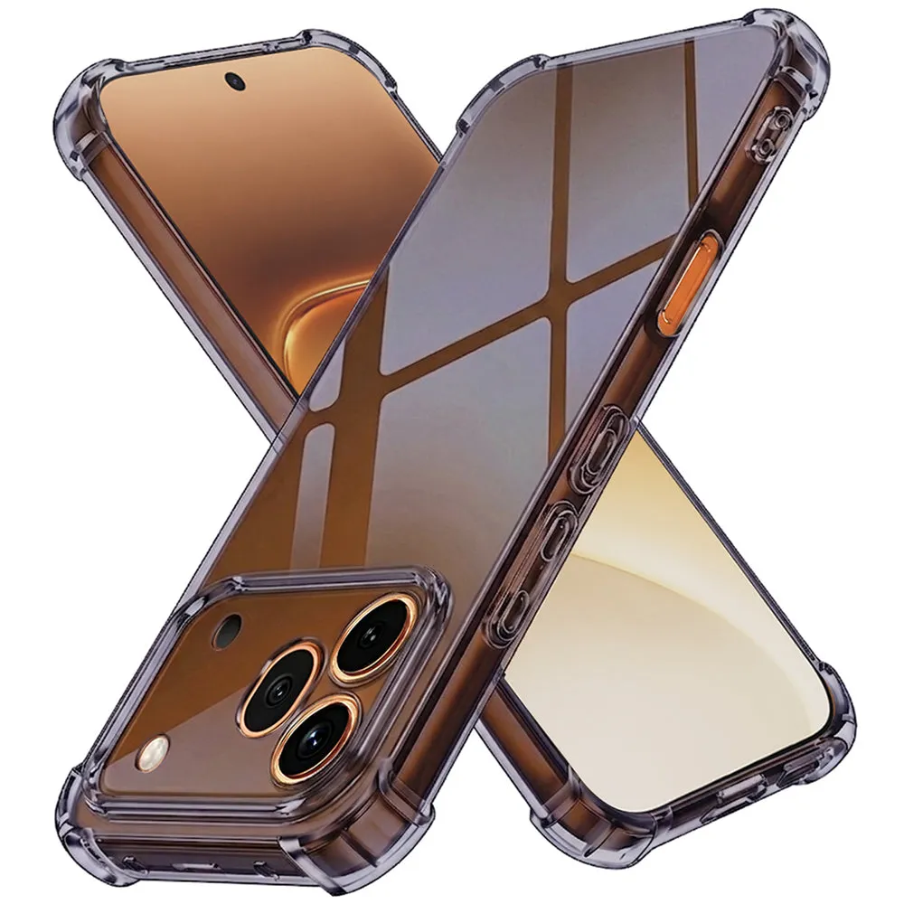 Custodia per Honor 600 Pro, Techsuit, Shockproof Clear, Fumè - immagine 1
