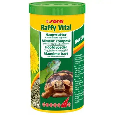 Sera Raffy Reptil Erbivori 80 gr (250 ml) - Cibo per tartarughe - immagine 1