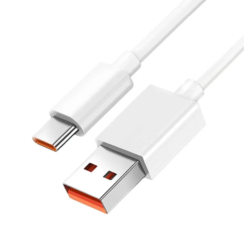 Cavo di ricarica e sincronizzazione da USB a USB-C Xiaomi 6a Intensità 1m Bianco - immagine 1