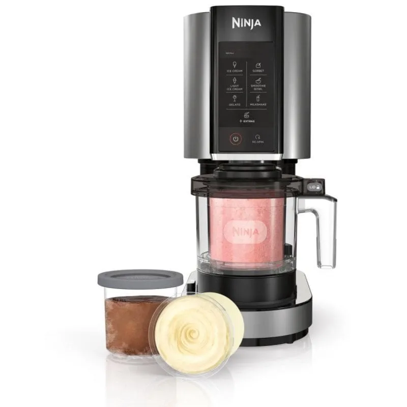 Gelatiera Ninja NC300EU Creami 1,4 L 800 W 3 vaschette Nero Argento - immagine 1