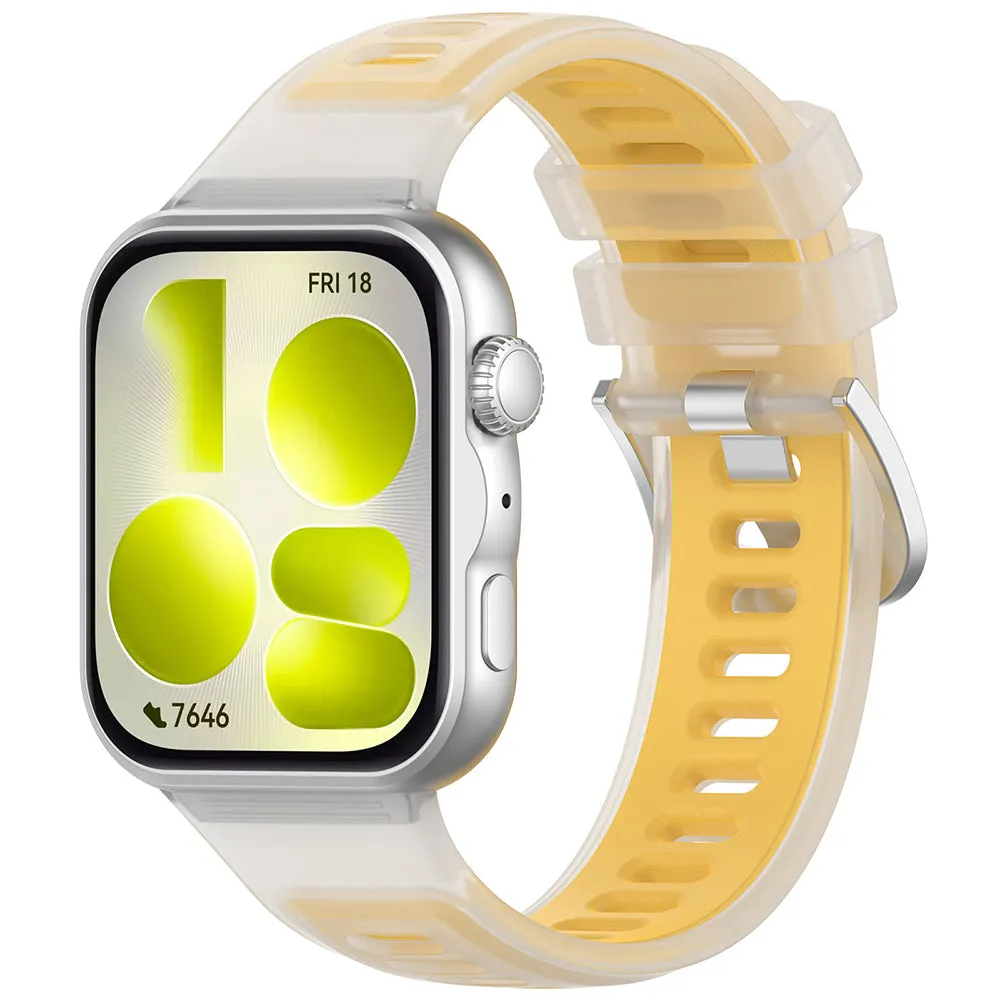 Cinturino Techsuit W084 per Huawei Watch Fit 5 Pro / Fit 5 / Fit 4 Pro / Fit 4 / Fit 3, Giallo - immagine 1