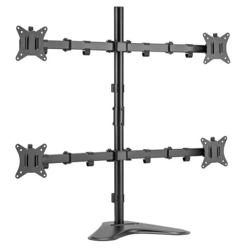 Equip 650127 Supporto da tavolo a doppio braccio per 4 Monitor/TV 17"-32" VESA 100x100 Max 9 Kg - immagine 1