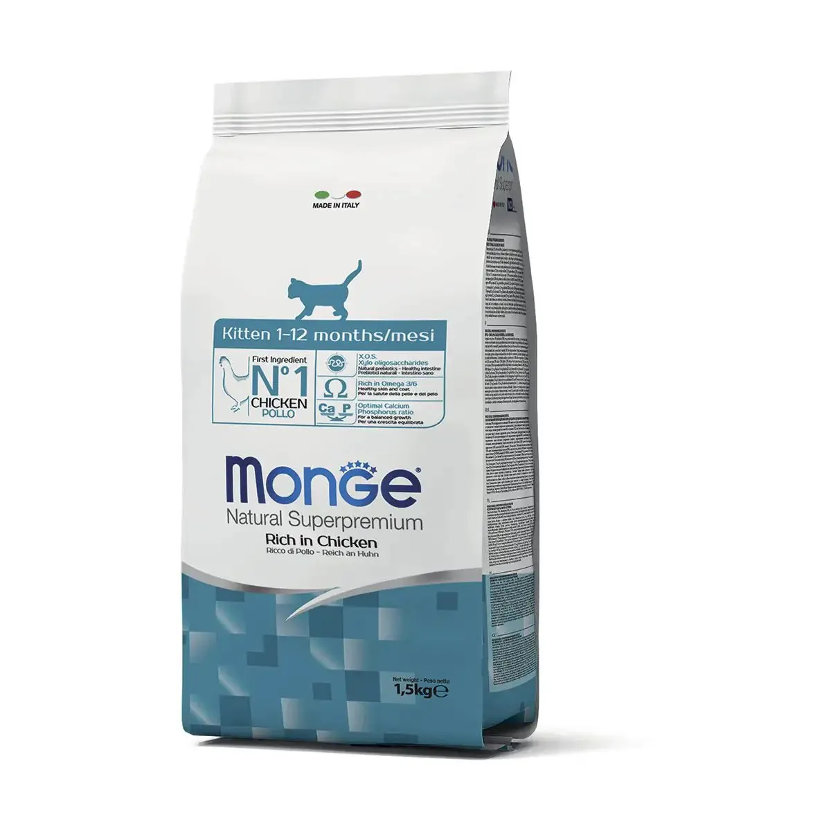 Monge Natural Superpremium Kitten Pollo 10 kg - Croccantini per gatti - immagine 1