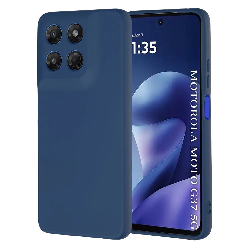Custodia per Motorola Moto G47 / G37 Power / G37, Techsuit, SoftFlex, Blu scuro - immagine 1