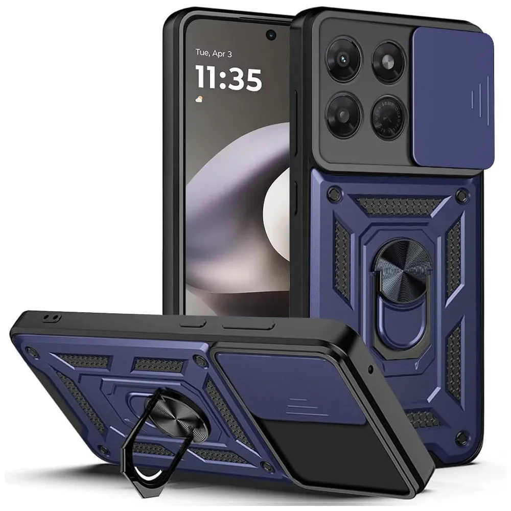 Custodia per Motorola Moto G37 Power, Techsuit, CamShield, Blu - immagine 1
