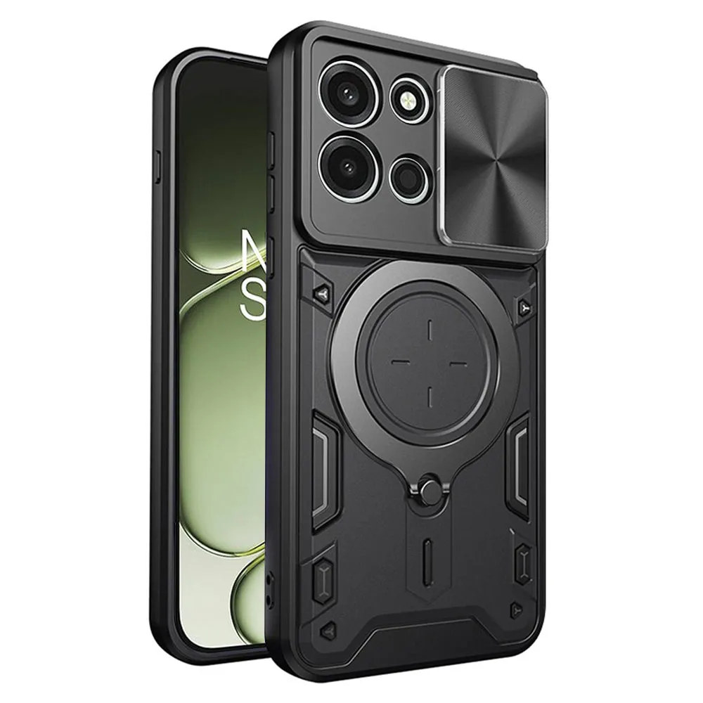 Custodia per OnePlus Nord 6, Techsuit, CamGuard Pro, Nera - immagine 1