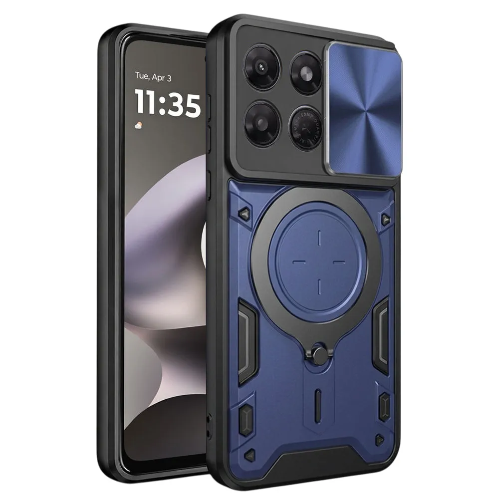 Custodia per Motorola Moto G37 Power, Techsuit, CamGuard Pro, Blu - immagine 1