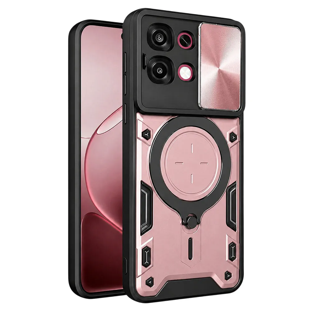 Custodia per Oppo A6 Pro 5G / A6 Pro 4G, Techsuit, CamGuard Pro, Rosa Dorato - immagine 1