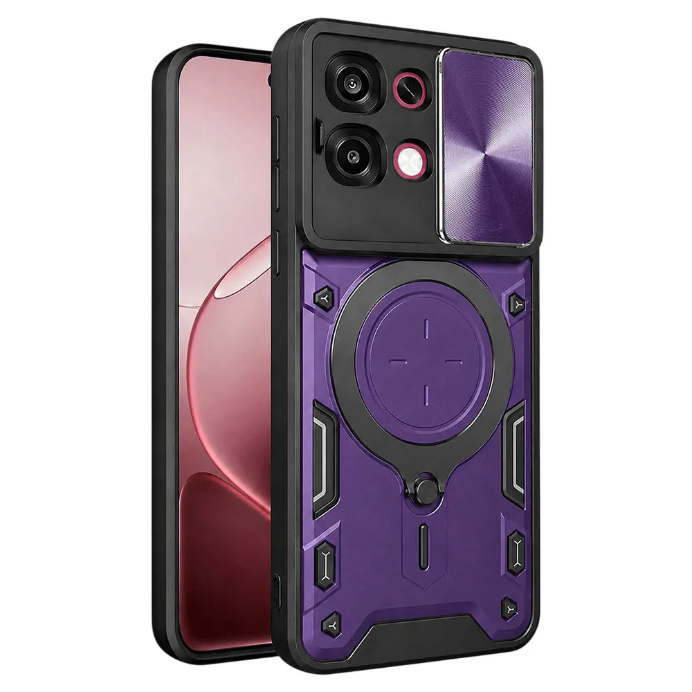 Custodia per Oppo A6 Pro 5G / A6 Pro 4G, Techsuit, CamGuard Pro, Viola - immagine 1