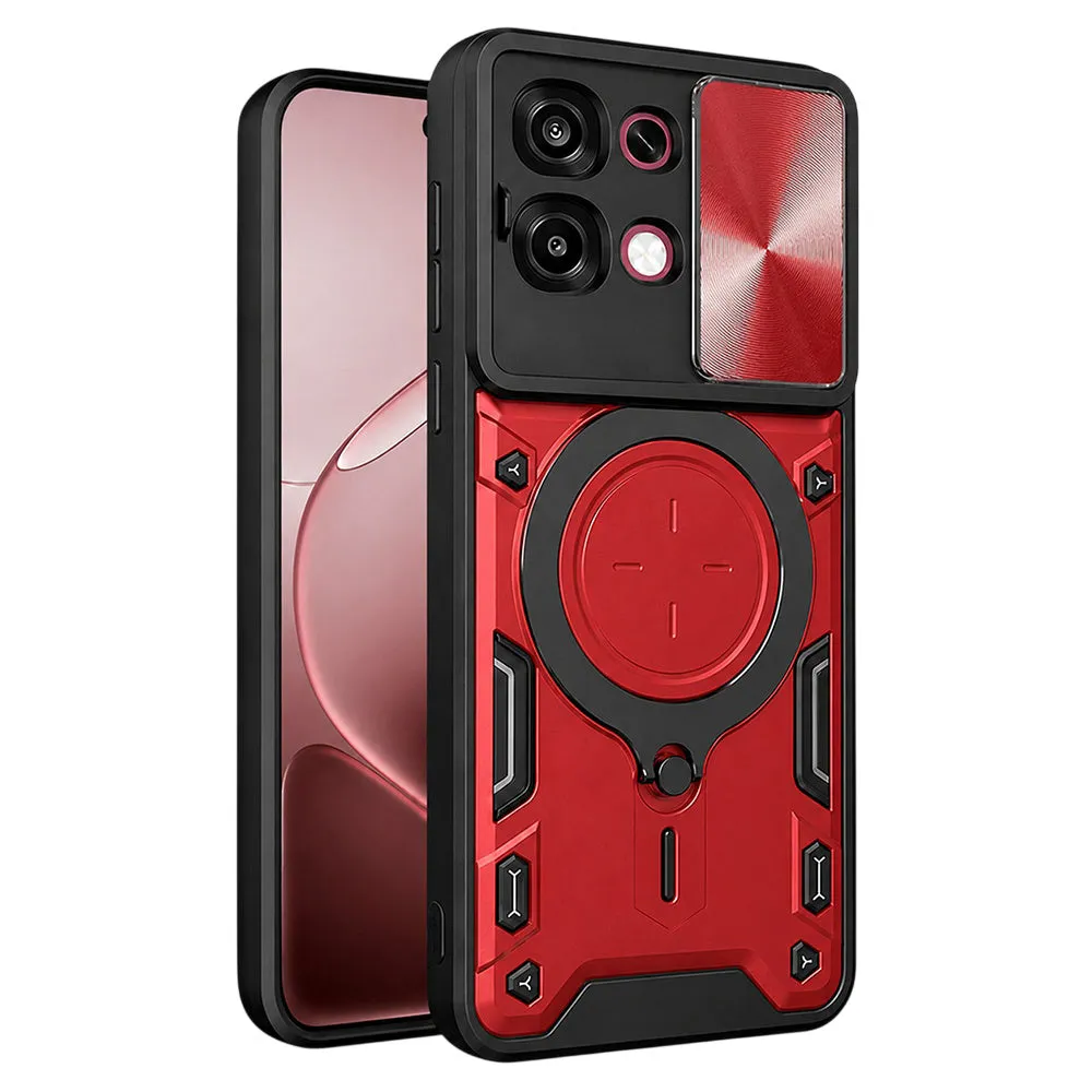 Custodia per Oppo A6 Pro 5G / A6 Pro 4G, Techsuit, CamGuard Pro, Rossa - immagine 1